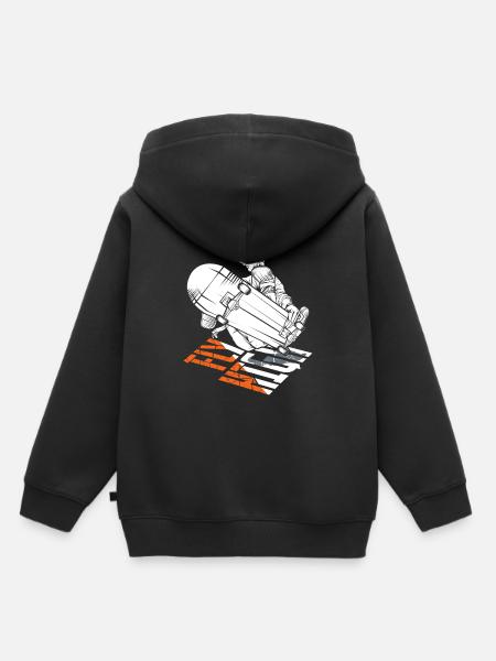 Skating - Kinder Premium Organic Hoodie - Schwarz