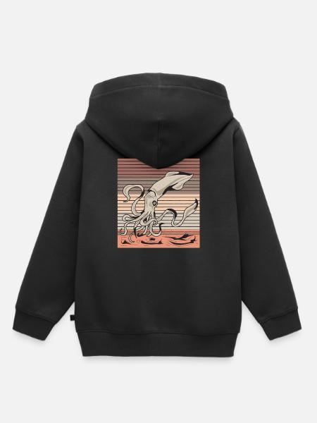 Tintenfisch - Kinder Premium Organic Hoodie - Schwarz