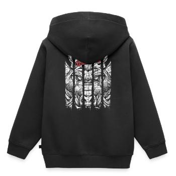 Sanglier moderne à la mode phacochère - Sweat Premium à capuche enfant bio - noir - Dos - AI Model Kid Male (0cm)
