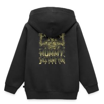 mummies - Kids Premium Organic Hoodie - black - Back - AI Model Kid Male (0cm)