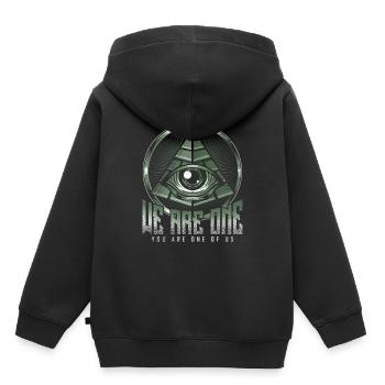 Œil de pyramide - Sweat Premium à capuche enfant bio - noir - Dos - AI Model Kid Male (0cm)