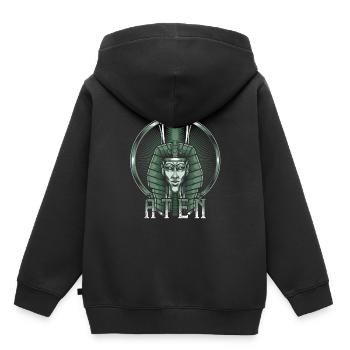 Dieu soleil dieu égyptien égyptien - Sweat Premium à capuche enfant bio - noir - Dos - AI Model Kid Male (0cm)