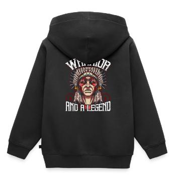 Chef indien - Sweat Premium à capuche enfant bio - noir - Dos - AI Model Kid Male (0cm)