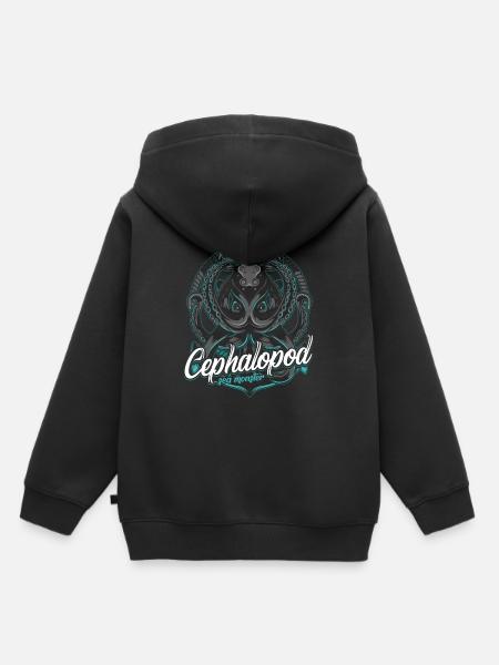 Oktopus - Kinder Premium Organic Hoodie - Schwarz