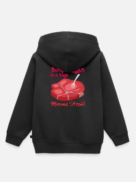 Steak - Kinder Premium Organic Hoodie - Schwarz