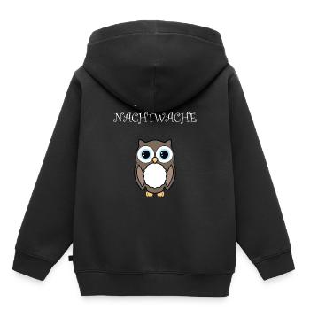 Kleine Nachtwache Süß Eule Baby Kinder Geschenk - Kinder Premium Organic Hoodie - Schwarz - Hinten - AI Model Kid Male (0cm)