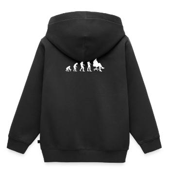 Evolution CEO - Entrepreneur, Chief, - Sweat Premium à capuche enfant bio - noir - Dos - AI Model Kid Male (0cm)