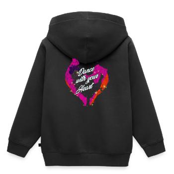 dance - Kids Premium Organic Hoodie - black - Back - AI Model Kid Male (0cm)