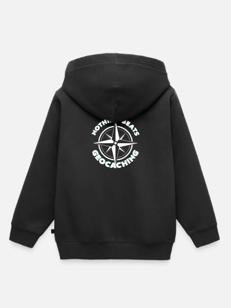 Geocaching - Kinder Premium Organic Hoodie - Schwarz