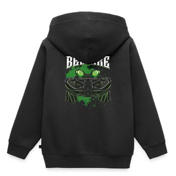 Krabbe - Kinder Premium Organic Hoodie - Schwarz - Hinten - AI Model Kid Male (0cm)