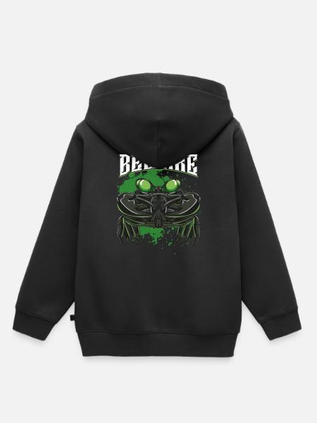 Krabbe - Kinder Premium Organic Hoodie - Schwarz