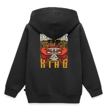Krabbe - Kinder Premium Organic Hoodie - Schwarz - Hinten - AI Model Kid Male (0cm)