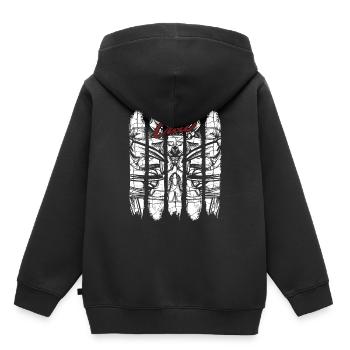 Krabbe - Kinder Premium Organic Hoodie - Schwarz - Hinten - AI Model Kid Male (0cm)
