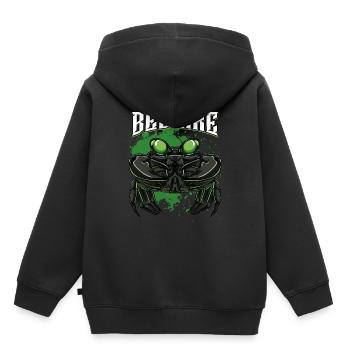 Modern Krabbe | Krebstier Meeresbewohner Geschenk - Kinder Premium Organic Hoodie - Schwarz - Hinten - AI Model Kid Male (0cm)