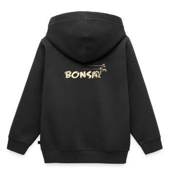 bonsaïs - Sweat Premium à capuche enfant bio - noir - Dos - AI Model Kid Male (0cm)