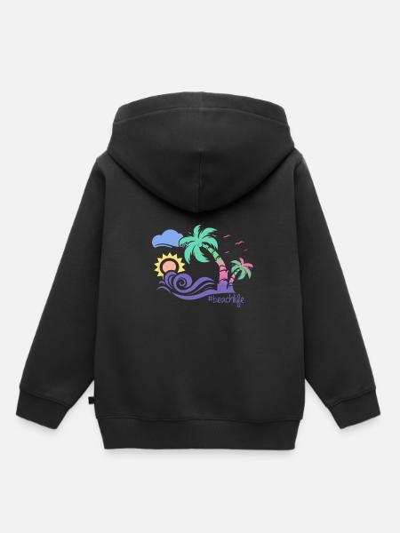 Strand - Kinder Premium Organic Hoodie - Schwarz