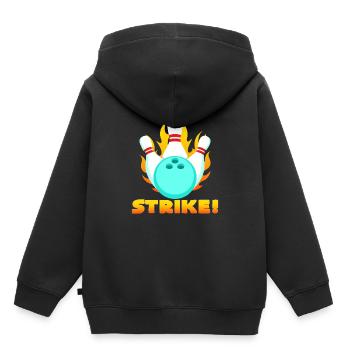 bowling - Sweat Premium à capuche enfant bio - noir - Dos - AI Model Kid Male (0cm)