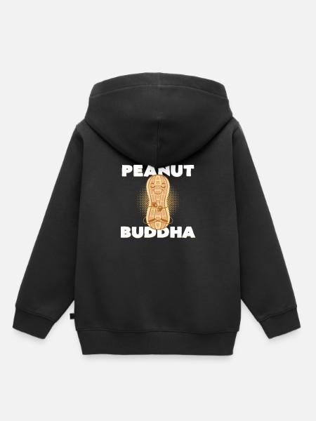 Erdnussbutter - Kinder Premium Organic Hoodie - Schwarz
