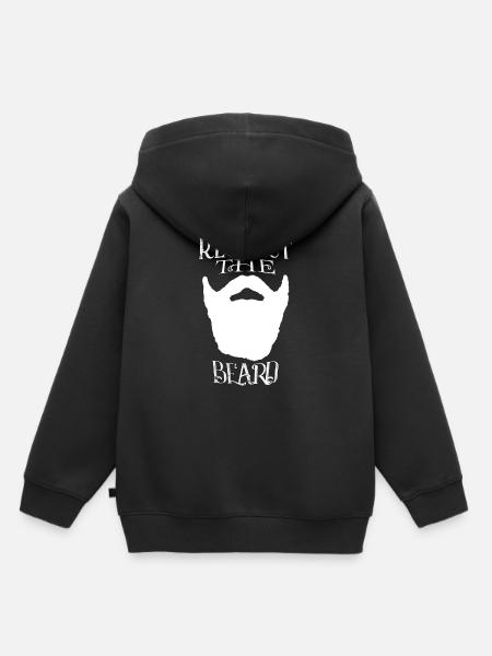 Parta - kunnioittaa parta - Lasten Premium huppari luomu - musta