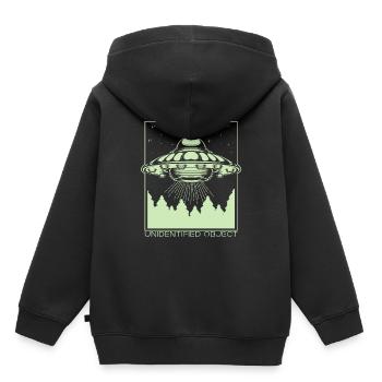 étranger - Sweat Premium à capuche enfant bio - noir - Dos - AI Model Kid Male (0cm)