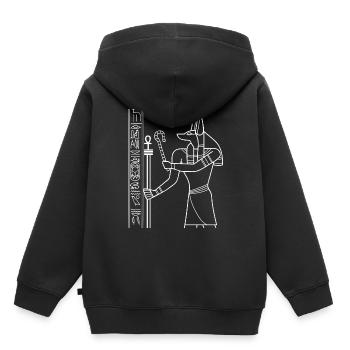 Egypt - Kids Premium Organic Hoodie - black - Back - AI Model Kid Male (0cm)