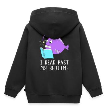 Poisson-grenouille - Sweat Premium à capuche enfant bio - noir - Dos - AI Model Kid Male (0cm)