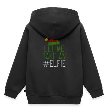 Let Me Take An Elfie Ugly Style - Kinder Premium Organic Hoodie - Schwarz - Hinten - AI Model Kid Male (0cm)
