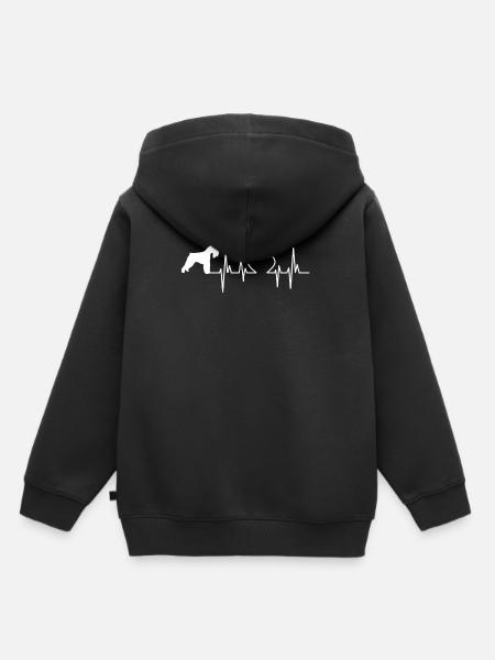Standard Schnauzer Geschenk Shirt - Kinder Premium Organic Hoodie - Schwarz