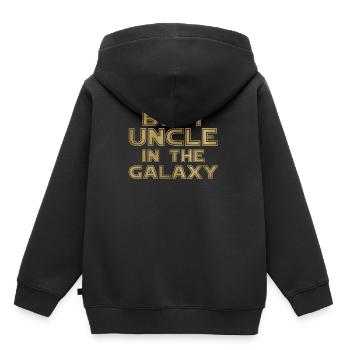 Meilleur oncle dans la galaxie - Sweat Premium à capuche enfant bio - noir - Dos - AI Model Kid Male (0cm)