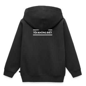 Vietnamesischer Lehrer, den ich nicht kenne - tôi không biết - Kinder Premium Organic Hoodie - Schwarz - Hinten - AI Model Kid Male (0cm)