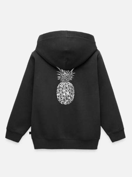Coole Ananas Pineapple Geschenk Sonnenbrillen - Kinder Premium Organic Hoodie - Schwarz