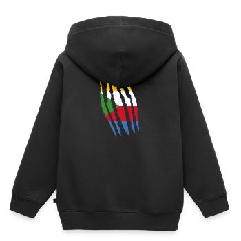 Claw Klaue Risse Herkunft Komoren png - Kinder Premium Organic Hoodie - Schwarz - Hinten - AI Model Kid Male (0cm)