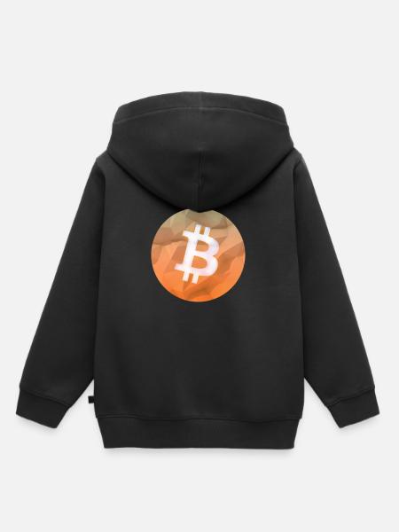 Bitcoin - Kinder Premium Organic Hoodie - Schwarz
