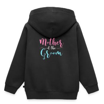 Mother of the groom wedding bachelorette mum - Kids Premium Organic Hoodie - black - Back - AI Model Kid Male (0cm)