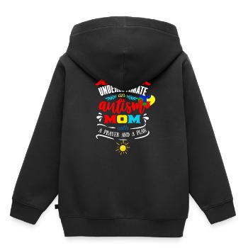 Autisme Autisme Journée de sensibilisation à l'autisme Asperger - Sweat Premium à capuche enfant bio - noir - Dos - AI Model Kid Male (0cm)