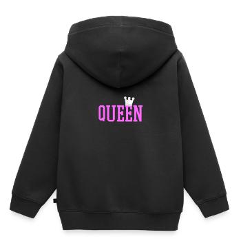 Reine! - Sweat Premium à capuche enfant bio - noir - Dos - AI Model Kid Male (0cm)