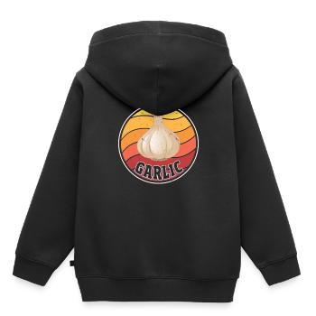 Ail - Sweat Premium à capuche enfant bio - noir - Dos - AI Model Kid Male (0cm)