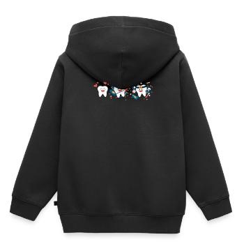 Dent - Sweat Premium à capuche enfant bio - noir - Dos - AI Model Kid Male (0cm)