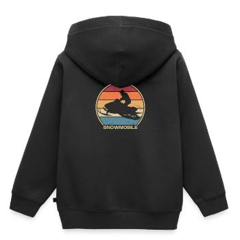 Motoneige Moto motoneige Motoneiges Motoneiges - Sweat Premium à capuche enfant bio - noir - Dos - AI Model Kid Male (0cm)