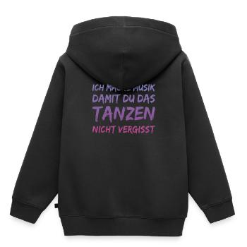 Disco Discjockey Musik selber machen - Kinder Premium Organic Hoodie - Schwarz - Hinten - AI Model Kid Male (0cm)