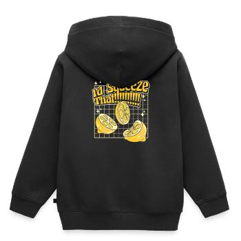Je presserais cette limonade patron limonade - Sweat Premium à capuche enfant bio - noir - Dos - AI Model Kid Male (0cm)
