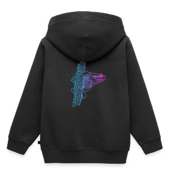 Tree Frog Toad Tadpole Frog Breeder Frog - Kids Premium Organic Hoodie - black - Back - AI Model Kid Male (0cm)