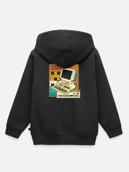 Please Be Quiet Softwareingenieur Developer - Kinder Premium Organic Hoodie - Schwarz