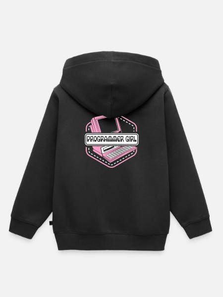Programmer Girl Softwareingenieur Developer - Kinder Premium Organic Hoodie - Schwarz