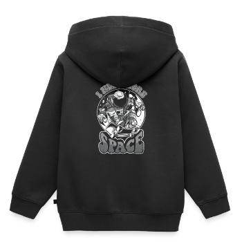 J’ai besoin de plus de Space Cosmonaut Spaceship Taikonaut - Sweat Premium à capuche enfant bio - noir - Dos - AI Model Kid Male (0cm)
