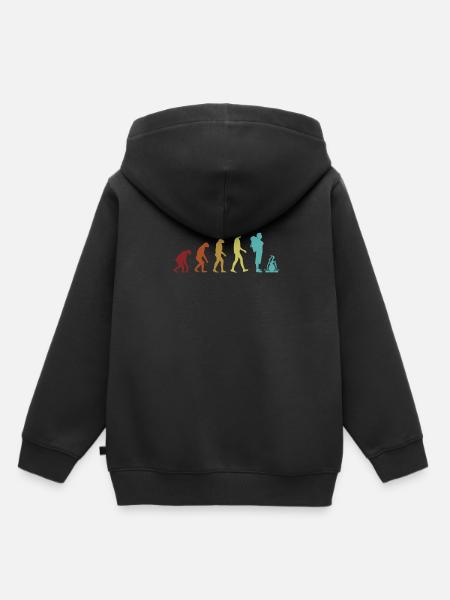 Camping Evolution Campingplatz Zelten Glamping - Kinder Premium Organic Hoodie - Schwarz