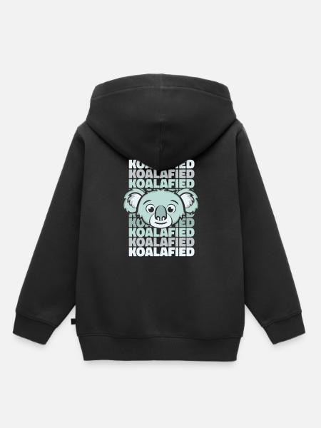 Koalabär Eukalyptus Phascolarctos - Kinder Premium Organic Hoodie - Schwarz