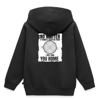 Ich schicke dir Home Game Prisonball Teamplayer - Kinder Premium Organic Hoodie - Schwarz - Hinten - AI Model Kid Male (0cm)