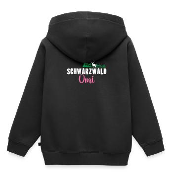 Schwarzwälder Trachten Schwarzwald Oma - Kinder Premium Organic Hoodie - Schwarz - Hinten - AI Model Kid Male (0cm)