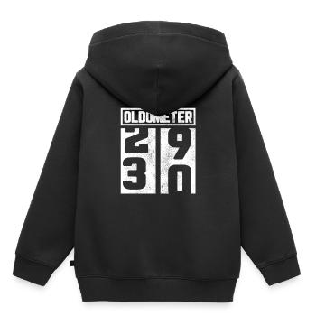 30e anniversaire 30 30e cadeau oldometer - Sweat Premium à capuche enfant bio - noir - Dos - AI Model Kid Male (0cm)